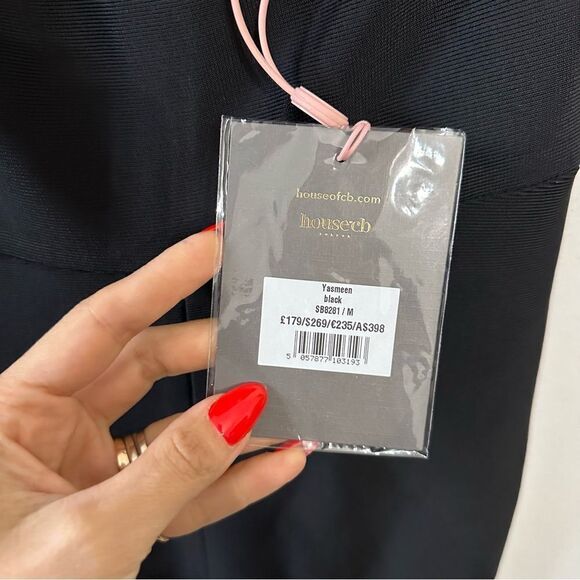 House Of CB Yasmeen Cutout Jumpsuit in Black - Picture 8 of 8